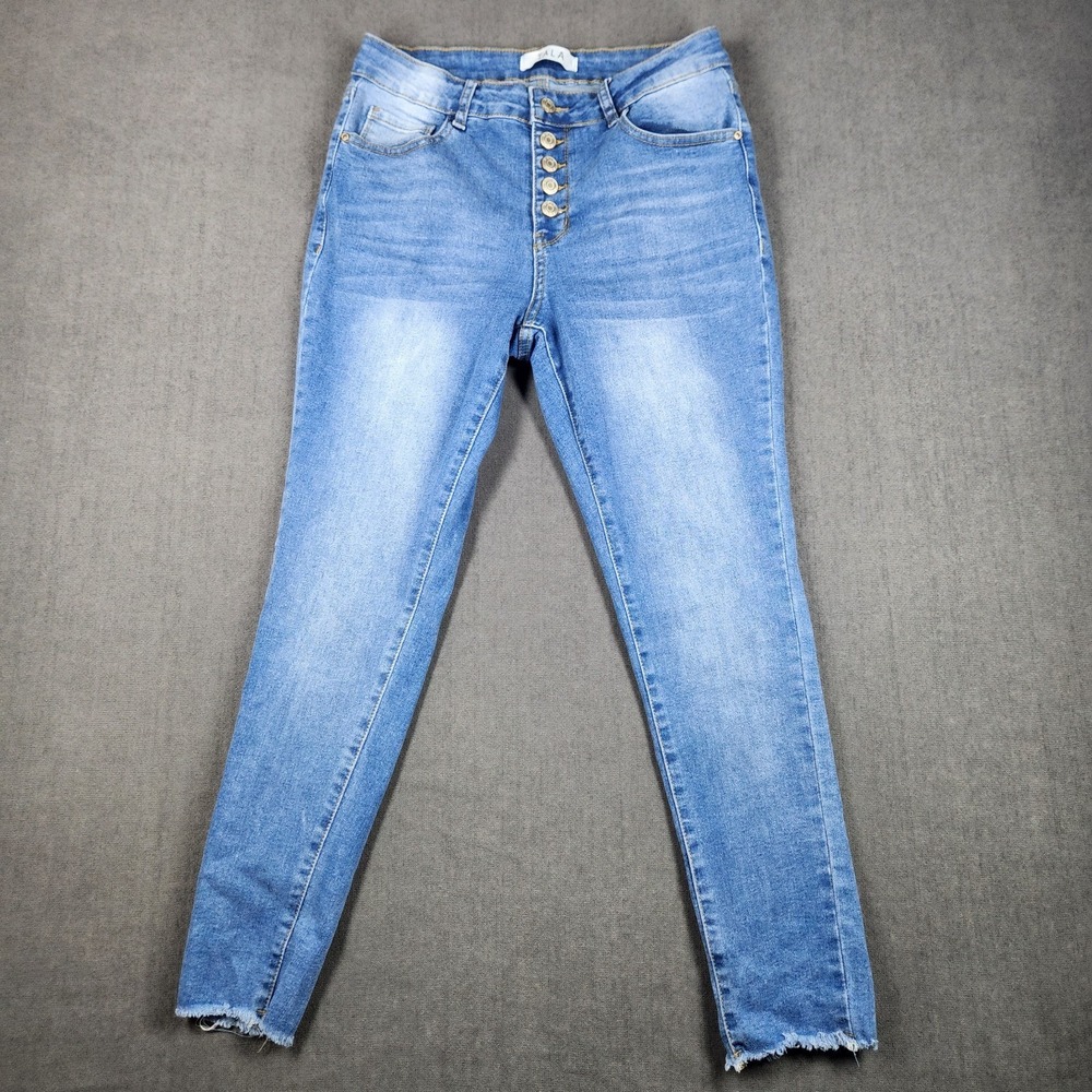 Tala Jeans Womens‎ Size 8 Blue Denim Skinny Leg Stretch Mid Rise